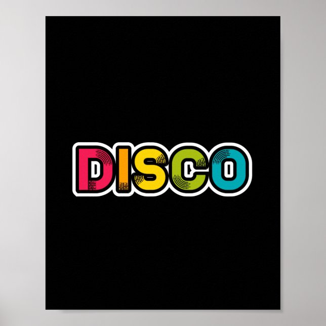 Poster DISCO retro vinil (Frente)