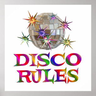 Póster Disco Rules