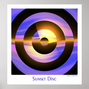 Poster Disco Sunset