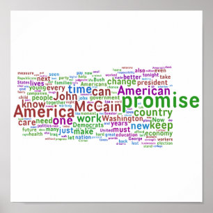 Poster Discurso de Aceitação de Barack Obama