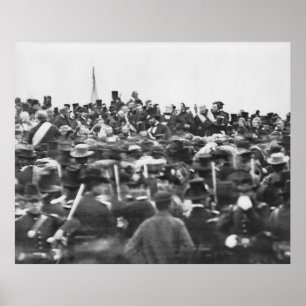 Poster Discurso de Gettysburg de Abe Lincoln: Fim da Guer
