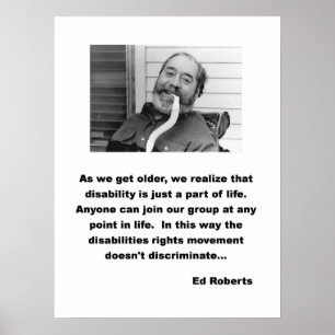 Póster Discurso do ADA de Ed Roberts