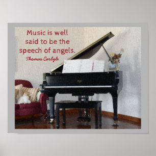 Poster Discurso dos anjos - citações Thomas Carlyle -