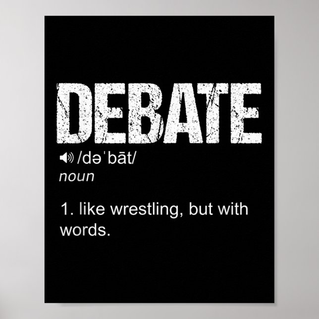Poster Discurso Sobre O Discurso Da Equipe De Debate Engr (Frente)