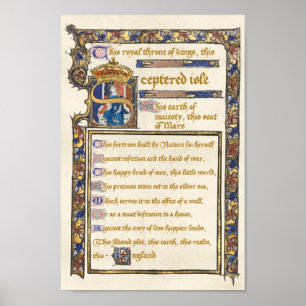 Poster Discurso "This Sceptered Isle" - Richard II