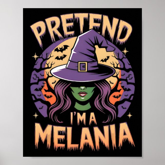 Poster Disfarce de Melania Fácil Fantasia de Halloween Tr (Frente)