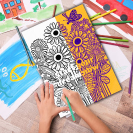 Poster Disias com Página de Coloração de Borboleta Imprim