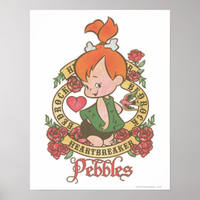 Poster Disjuntor de coração PEBBLES™ (Frente)