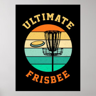 Poster Disk Golf Ultimate Frisbee