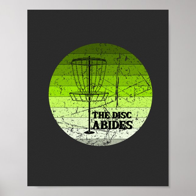 Poster Disk Golf Vintage (Frente)