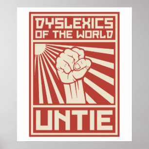Póster Dislexia da UNTIE Mundial