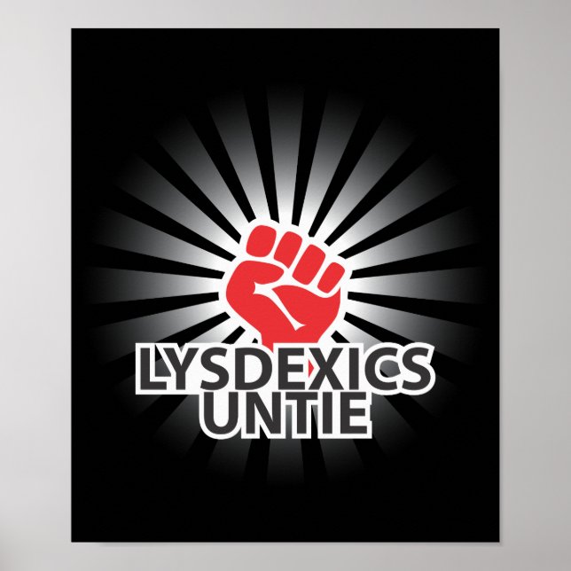 Póster Disléxicos Unem-se! (Frente)