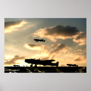 Póster Dispersor Dusk Bombers Halifax