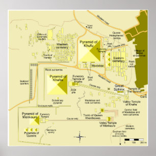 Póster Disposição do diagrama do complexo da pirâmide 