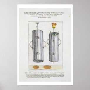 Poster Dispositivo para replantar flores, 'de Hortus