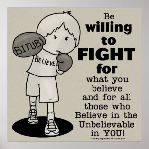 Poster Disposto a Lutar