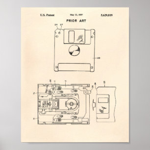 Poster Disquete 1997 - Patent Art - Old Peper