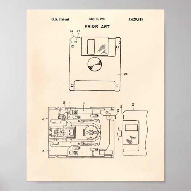 Poster Disquete 1997 - Patent Art - Old Peper (Frente)