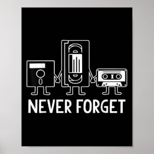Poster Disquete Retroativo Vintage, Fita Vhs, Cette - Nun