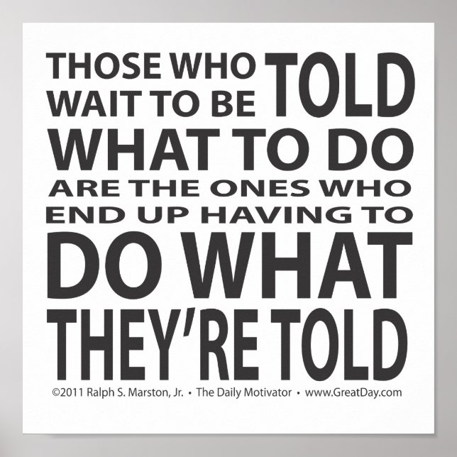 Poster Disse O Que Fazer (Frente)