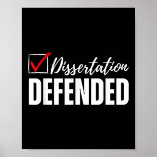 Poster Dissertação Defendeu Graduação De Doutorado Engraç