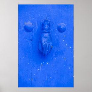 Póster Dissipador de porta azul vertical