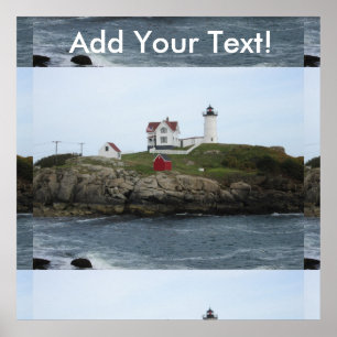 Poster Distância clara de Maine do Nubble
