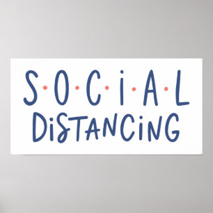 Poster Distância social