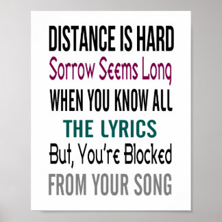 Póster Distância (tamanho padrão da imagem)