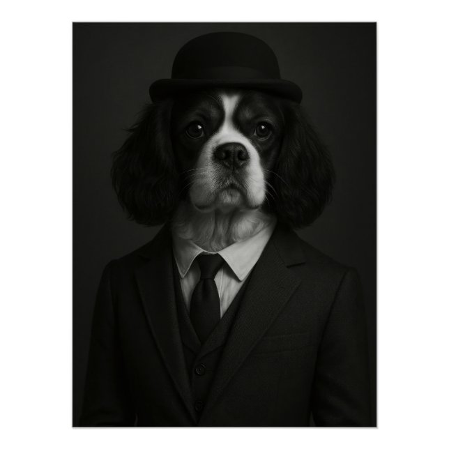 Póster Distinguished Cavalier King Charles Spaniel (Frente)