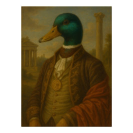Póster Distinguished Mallard Gentleman Portrait