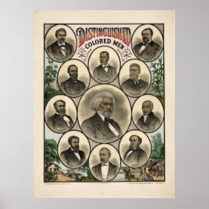 Poster Distintos homens de cor