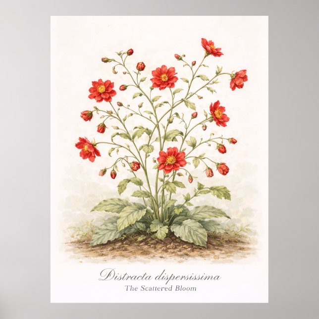 Poster Distracta dispersissima - The Scattered Bloom (Frente)
