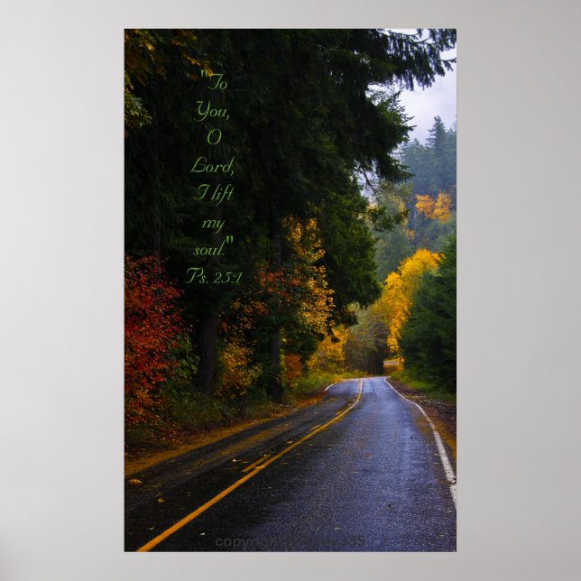 Póster Distribuidor de estrada Dodge com versículo de scr (Frente)