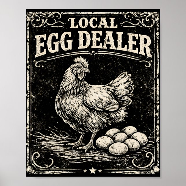 Poster Distribuidor Local de Ovos Fazenda de Frango Engra (Frente)