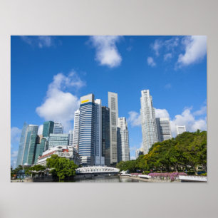 Poster Distrito financeiro de Singapura