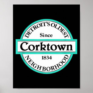 Poster Distrito Histórico da Vizinhança de Corktown em De