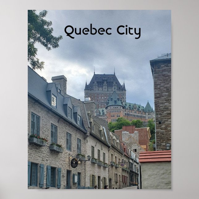 Poster Distrito histórico na cidade de Quebec (Frente)