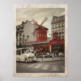 Poster Distrito Pigalle Paris Cabaré Francês
