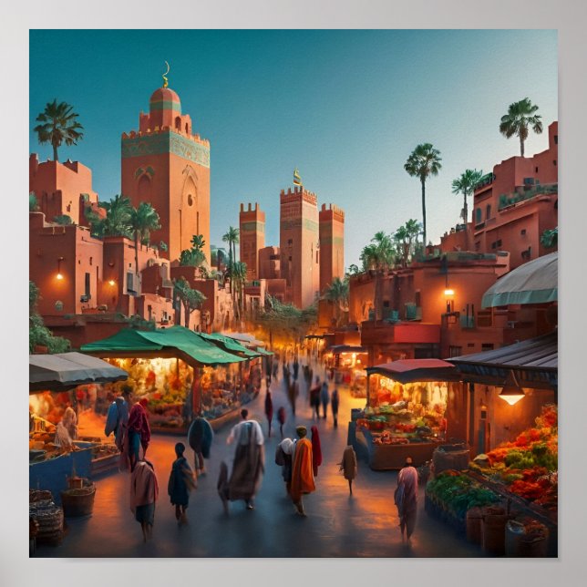 Poster Distritos de Enchanting, Marrocos (Frente)