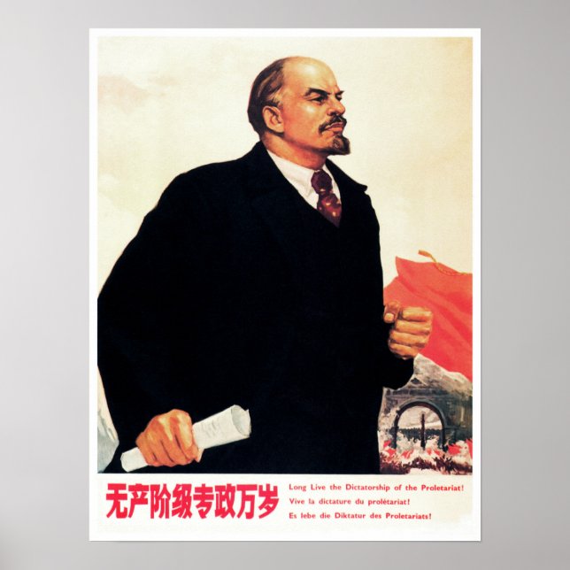 Poster Ditadura viva do Proletariado! China (Frente)