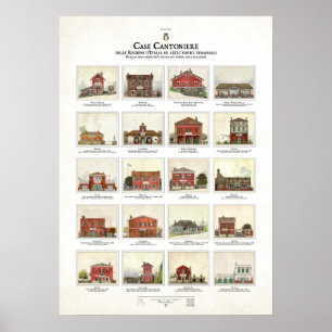 Poster d'Italia de Regioni do delle de Cantoniere do caso