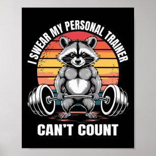 Poster Dito de Academia de Fitness Eu Juro Que Meu Treina