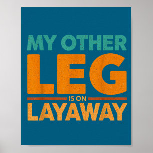 Poster Dito de Parcelamento Humor Perna Outro Riso