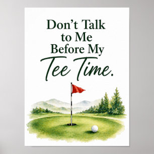 Poster Dito engraçado de golfe para golfista