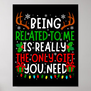 Poster Dito engraçado de Natal retrô Xmas sarcástico home