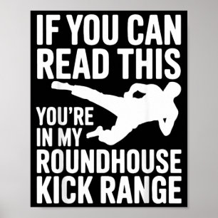 Poster Dito engraçado de Taekwondo para