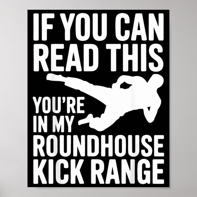 Poster Dito engraçado de Taekwondo para (Frente)