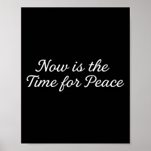 Poster Dito engraçado de Trump Agora é a hora da paz 1