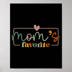 Poster Dito engraçado favorito da mamãe no dia das mães 
